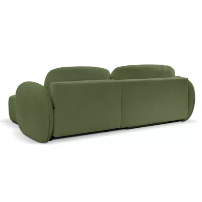 Rozkládací sedačka s úložným prostorem COBOURG 1 - tmavá zelená, pravý roh