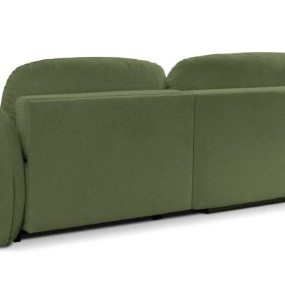 Rozkládací sedačka s úložným prostorem COBOURG 1 - tmavá zelená, levý roh