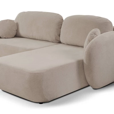 Rozkládací sedačka s úložným prostorem COBOURG 1 - béžová, pravý roh