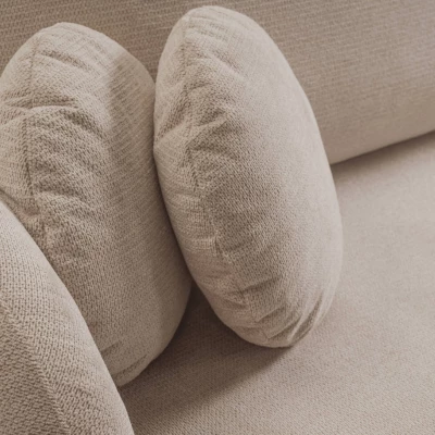 Rozkládací sedačka s úložným prostorem COBOURG 1 - béžová, pravý roh