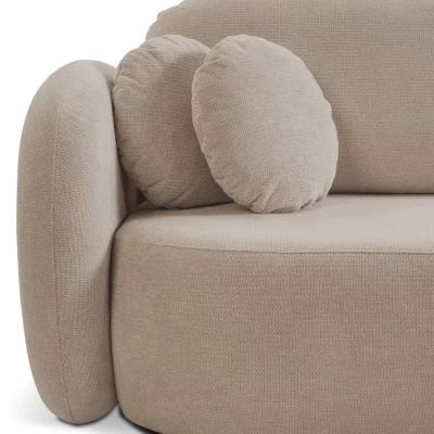 Rozkládací sedačka s úložným prostorem COBOURG 1 - béžová, levý roh