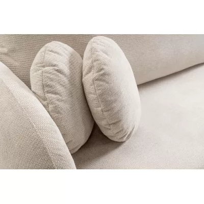 Rozkládací sedačka s úložným prostorem COBOURG 1 - béžová / růžová, levý roh