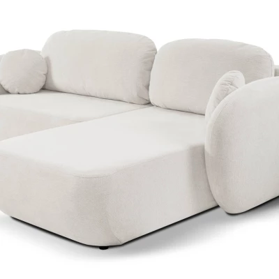 Rozkládací sedačka s úložným prostorem COBOURG 1 - bílá, pravý roh