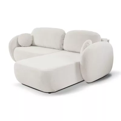 Rozkládací sedačka s úložným prostorem COBOURG 1 - bílá, pravý roh