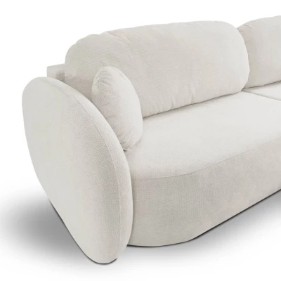 Rozkládací sedačka s úložným prostorem COBOURG 1 - bílá, pravý roh