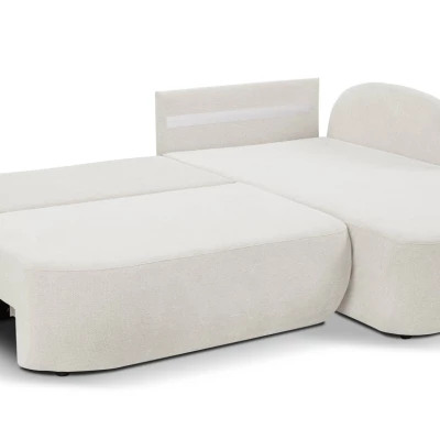 Rozkládací sedačka s úložným prostorem COBOURG 1 - bílá, pravý roh