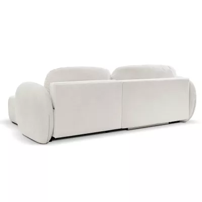 Rozkládací sedačka s úložným prostorem COBOURG 1 - bílá, pravý roh