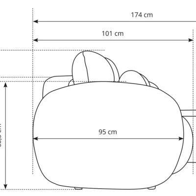 Rozkládací sedačka s úložným prostorem COBOURG 1 - béžová / růžová, levý roh
