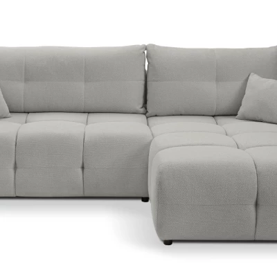 Rohová rozkládací sedací souprava CANMORE - popelavá