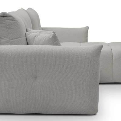 Rohová rozkládací sedací souprava CANMORE - popelavá