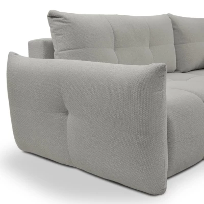 Rohová rozkládací sedací souprava CANMORE - popelavá