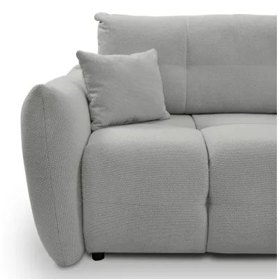 Rohová rozkládací sedací souprava CANMORE - popelavá