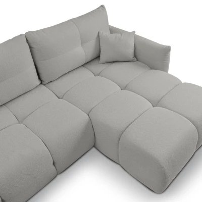 Rohová rozkládací sedací souprava CANMORE - popelavá