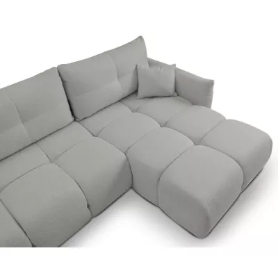 Rohová rozkládací sedací souprava CANMORE - popelavá