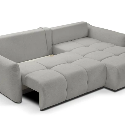 Rohová rozkládací sedací souprava CANMORE - popelavá