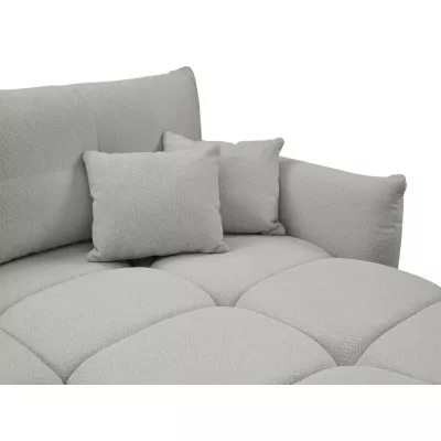 Rohová rozkládací sedací souprava CANMORE - popelavá