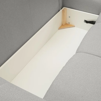 Rohová rozkládací sedací souprava CANMORE - popelavá