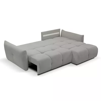 Rohová rozkládací sedací souprava CANMORE - popelavá