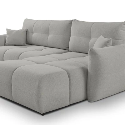 Rohová rozkládací sedací souprava CANMORE - popelavá