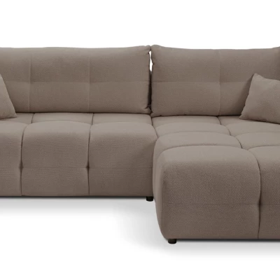 Rohová rozkládací sedací souprava CANMORE - mokka