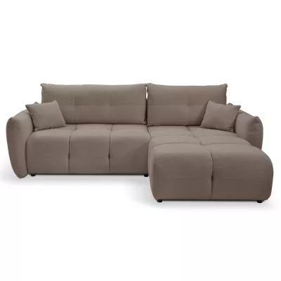 Rohová rozkládací sedací souprava CANMORE - mokka