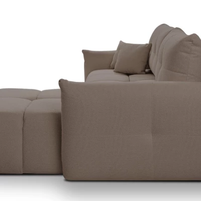 Rohová rozkládací sedací souprava CANMORE - mokka