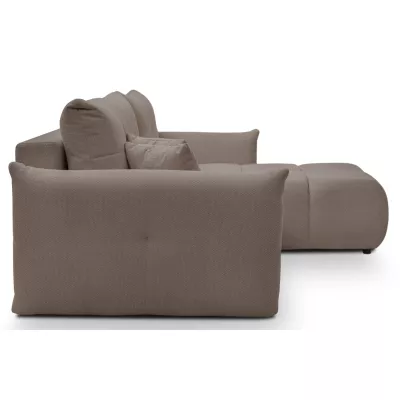 Rohová rozkládací sedací souprava CANMORE - mokka