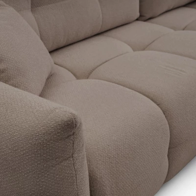 Rohová rozkládací sedací souprava CANMORE - mokka