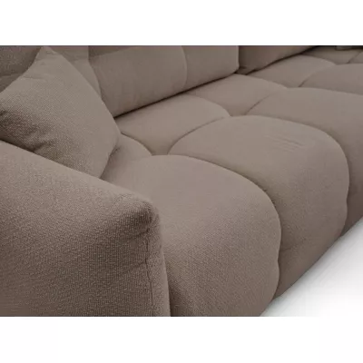 Rohová rozkládací sedací souprava CANMORE - mokka