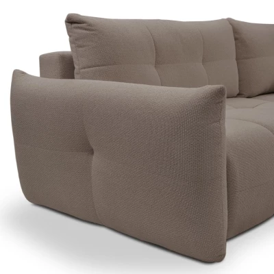 Rohová rozkládací sedací souprava CANMORE - mokka