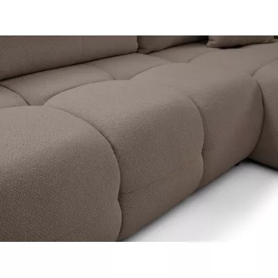 Rohová rozkládací sedací souprava CANMORE - mokka