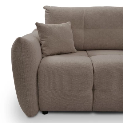 Rohová rozkládací sedací souprava CANMORE - mokka