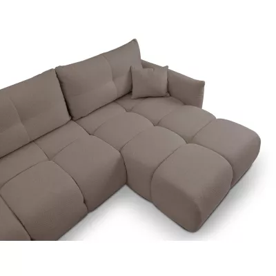 Rohová rozkládací sedací souprava CANMORE - mokka