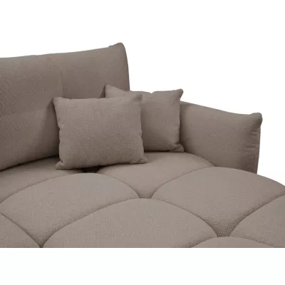 Rohová rozkládací sedací souprava CANMORE - mokka