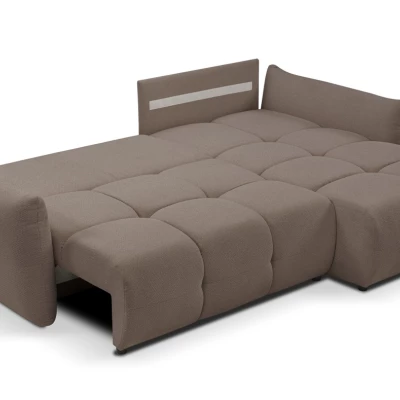 Rohová rozkládací sedací souprava CANMORE - mokka