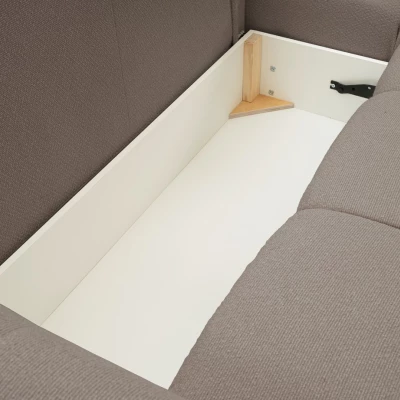 Rohová rozkládací sedací souprava CANMORE - mokka