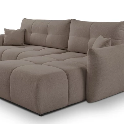 Rohová rozkládací sedací souprava CANMORE - mokka