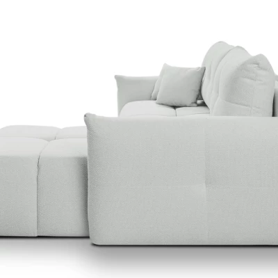 Rohová rozkládací sedací souprava CANMORE - cementová šedá