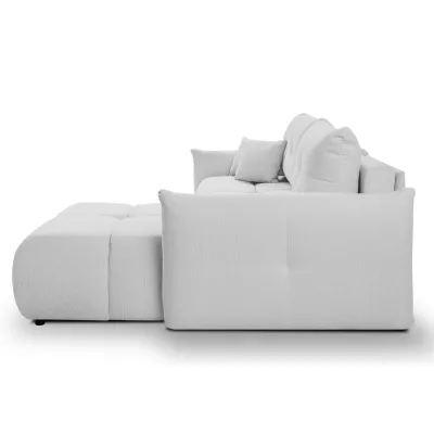 Rohová rozkládací sedací souprava CANMORE - cementová šedá