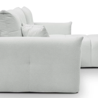 Rohová rozkládací sedací souprava CANMORE - cementová šedá