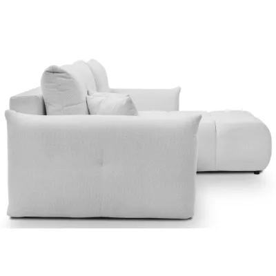 Rohová rozkládací sedací souprava CANMORE - cementová šedá