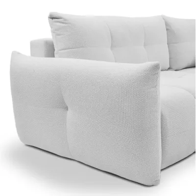 Rohová rozkládací sedací souprava CANMORE - cementová šedá