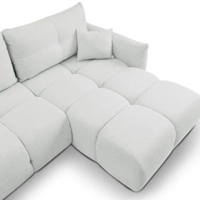 Rohová rozkládací sedací souprava CANMORE - cementová šedá