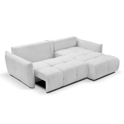 Rohová rozkládací sedací souprava CANMORE - cementová šedá