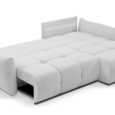 Rohová rozkládací sedací souprava CANMORE - cementová šedá