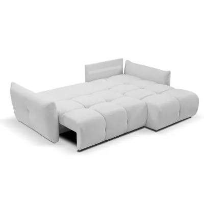 Rohová rozkládací sedací souprava CANMORE - cementová šedá