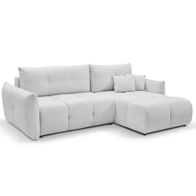 Rohová rozkládací sedací souprava CANMORE - cementová šedá