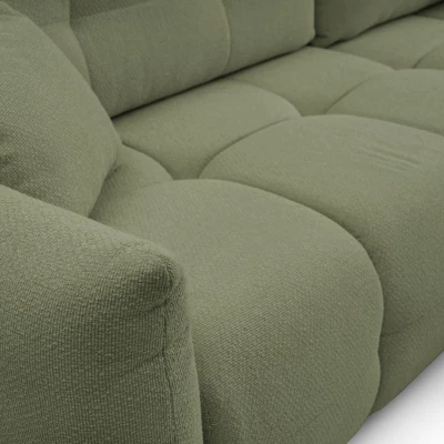 Rohová rozkládací sedací souprava CANMORE - olivová