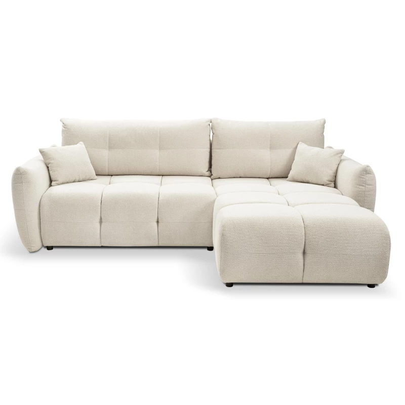 Rohová rozkládací sedací souprava CANMORE - písková