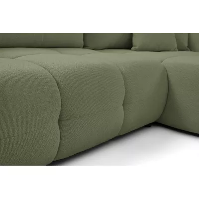 Rohová rozkládací sedací souprava CANMORE - olivová